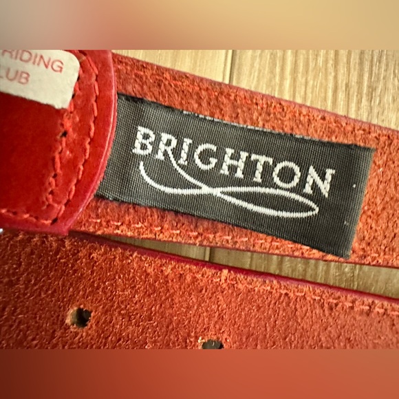 Brighton Leather Heart Embellished Western Belt M - Picture 6 of 8